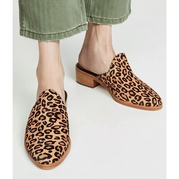 New in Box Soludos Venetian Leopard Mule Sz 5 - Picture 2 of 13